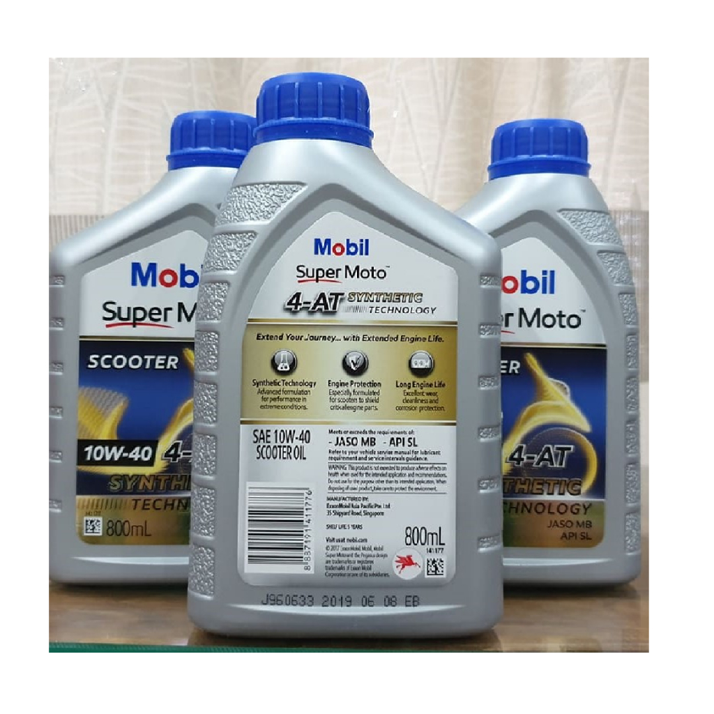 Nhớt Mobil dành cho xe tay ga 10W40 800ml