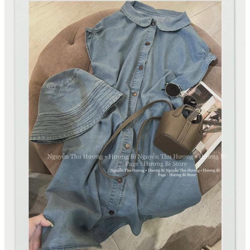 Váy denim nữ thời trang siêu hot kèm mũ