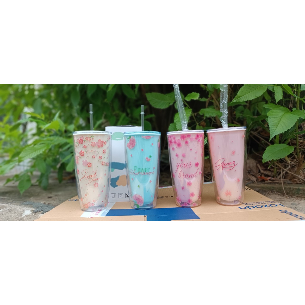 🥤🥤🥤Ly nhựa 2 Lớp cách nhiệt Hàn Quốc 750ml