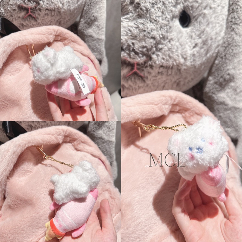 Móc khoá gấu trắng cute