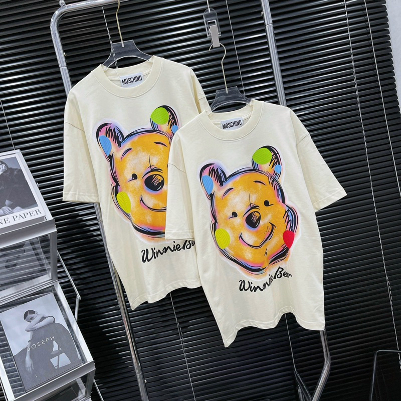 Áo Phông Đầu Gấu Kem QC