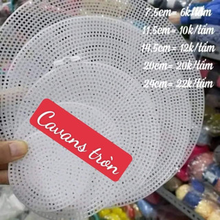 Canvas tròn làm túi