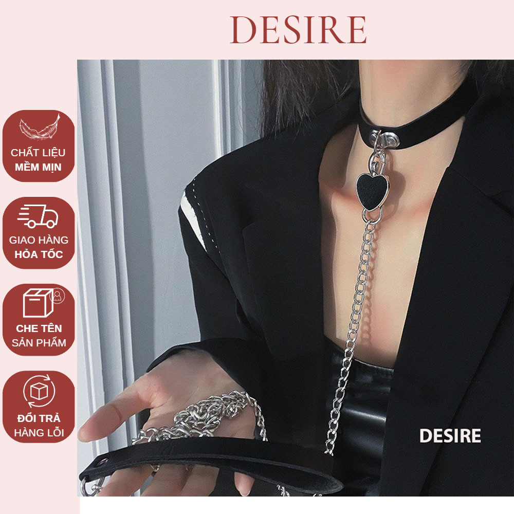 Vòng cổ choker kèm dây xích sexy - Cosplay phòng ngủ phụ kiên tình dục