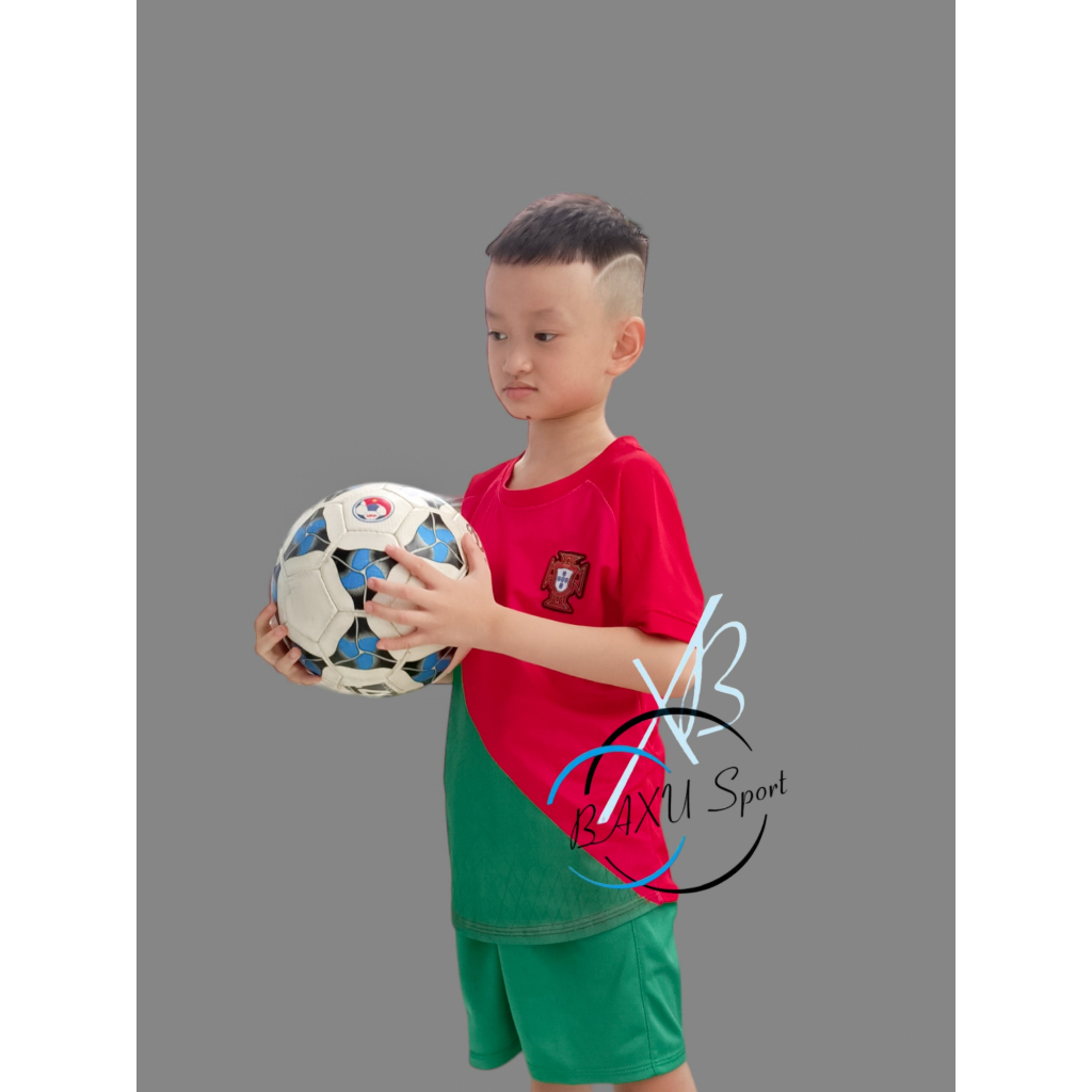 ÁO BÓNG ĐÁ TRẺ EM,NGƯỜI LỚN BỒ ĐÀO NHA THUN CAO CẤP - BỘ QUẦN ÁO BÓNG ĐÁ TRẺ EM,NGƯỜI LỚN ĐT BỒ ĐÀO NHA ĐỎ 2024