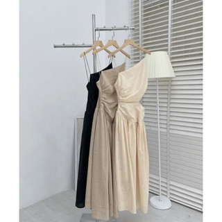 Đầm dây midi khoét eo (ảnh thật/ có sẵn)