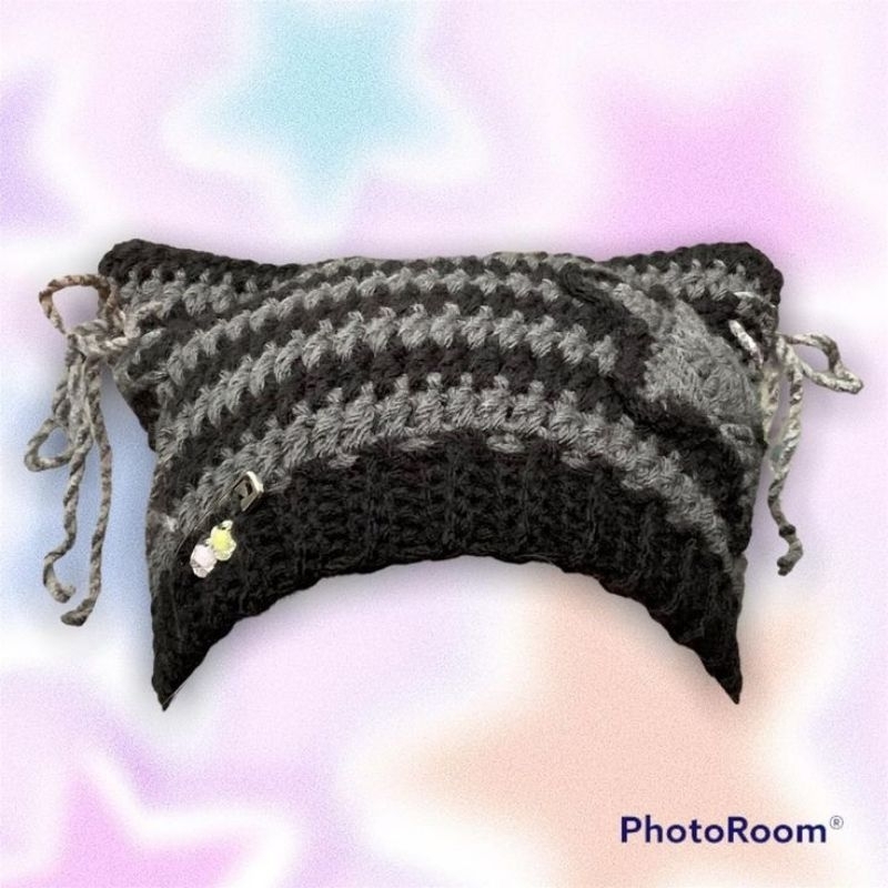 Cat beanie- mũ tai con meo meo trông nghệ nghệ