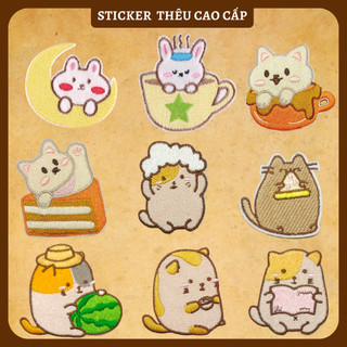 Sticker ủi áo Cao cấp - CÓ SẴN KEO ỦI - sticker vải dùng làm miếng vá áo, phụ kiện trang trí quần áo, balo, giày, nón