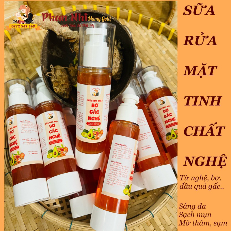 SỮA RỬA MẶT NGHỆ GẤC BƠ  •MAMY GOLD