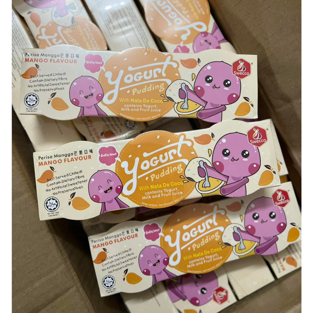 Lốc 3 Hủ Pudding Yogurt Vị Dâu & Vị Xoài
