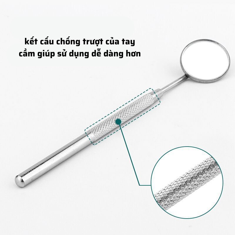 Gương Nha Khoa Bằng Inox 304 Chăm Sóc Răng Miệng DN24