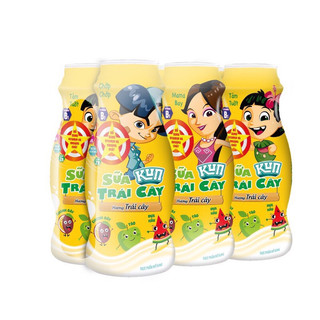 Kun chai trái cây lốc 6 chai