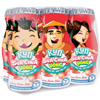 Kun chai trái cây lốc 6 chai