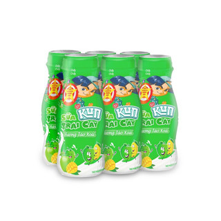 Kun chai trái cây lốc 6 chai