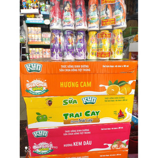 Kun chai trái cây lốc 6 chai