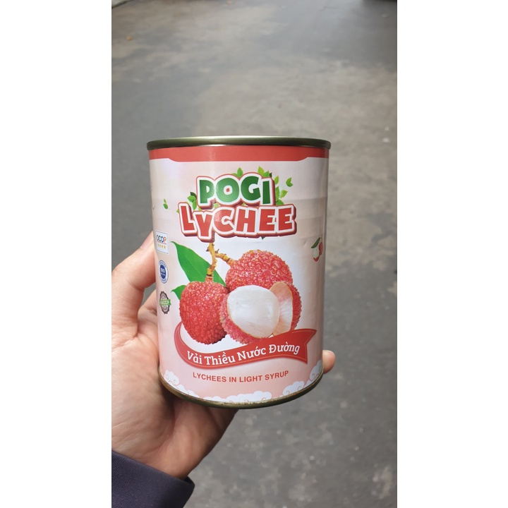 Thùng 12 lon Vải Thiều Ngâm Đường VIFOCO 565gr