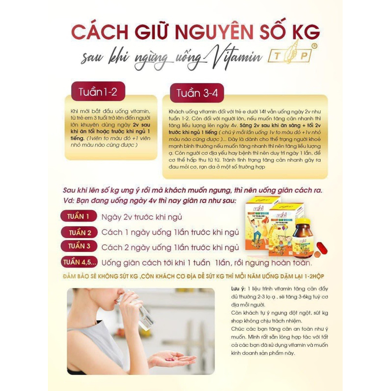 Vitamin tăng cân TP Thái Lan  9b tăng cân thái 100 viên