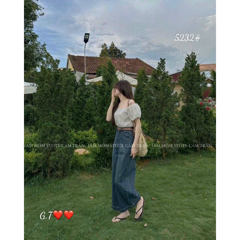 QUẦN SUÔNG JEANS ỐNG LỠ GẤU TO#3299