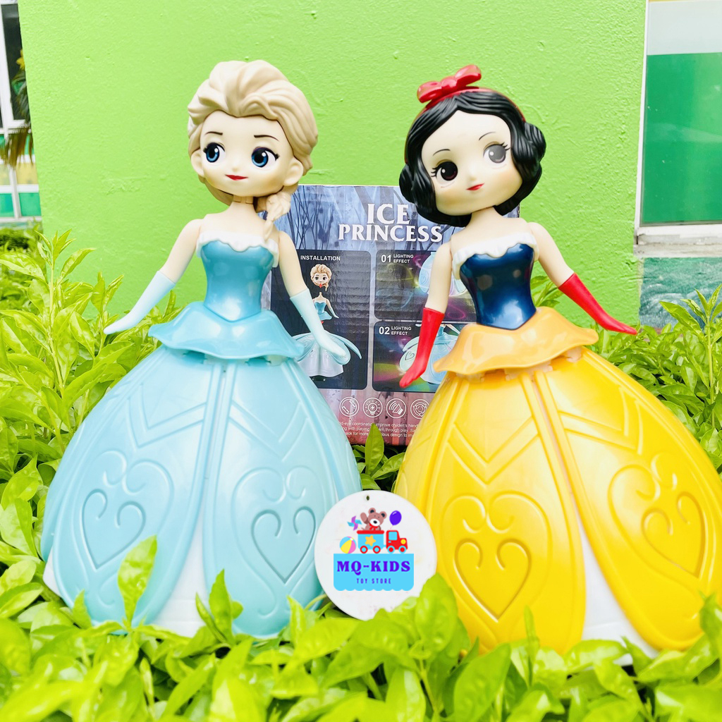 Lồng đèn trung thu Nữ hoàng băng giá ELSA, công chúa Disney Bạch Tuyết phát sáng kèm nhạc