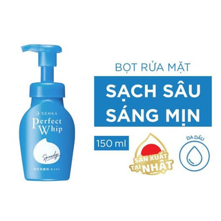 Bọt sữa rửa mặt senka perfect whip nhật bản 150g