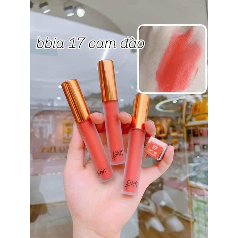 Son Kem Lì Bbia 17 màu cam đào ( tặng cọ)