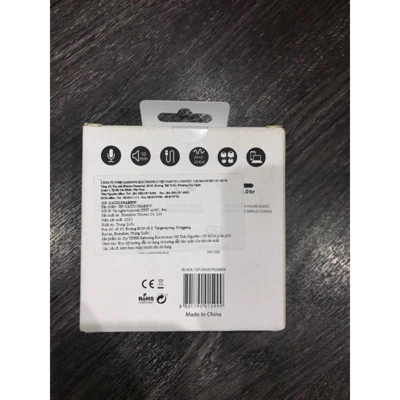 Tai nghe bluetooth samsung hàng chính hãng.