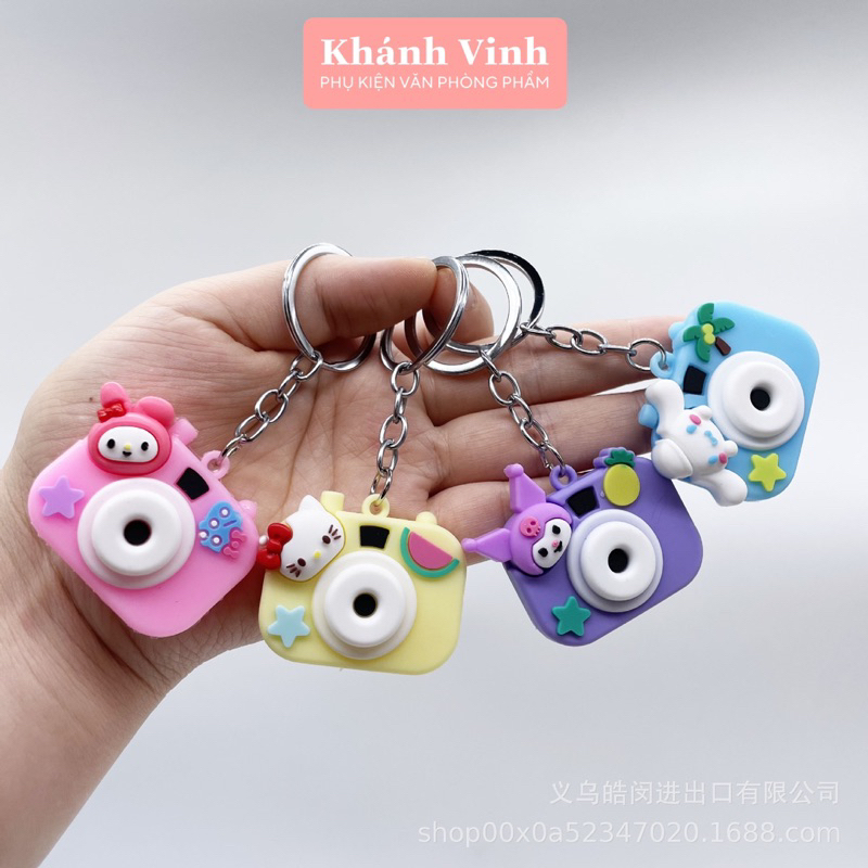 Móc Khoá Máy Ảnh Nhân Vật Hoạt Hình Kuromi - Ảnh Thật Shop Chụp