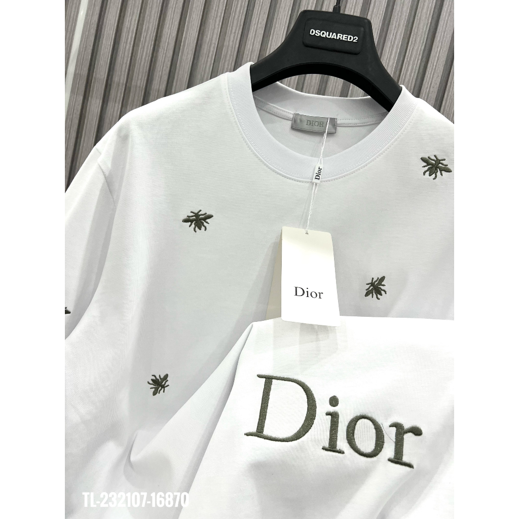 🔥Hot🔥Áo thun Dior thêu logo thiết kế hot trend Nam nữ New 2023
