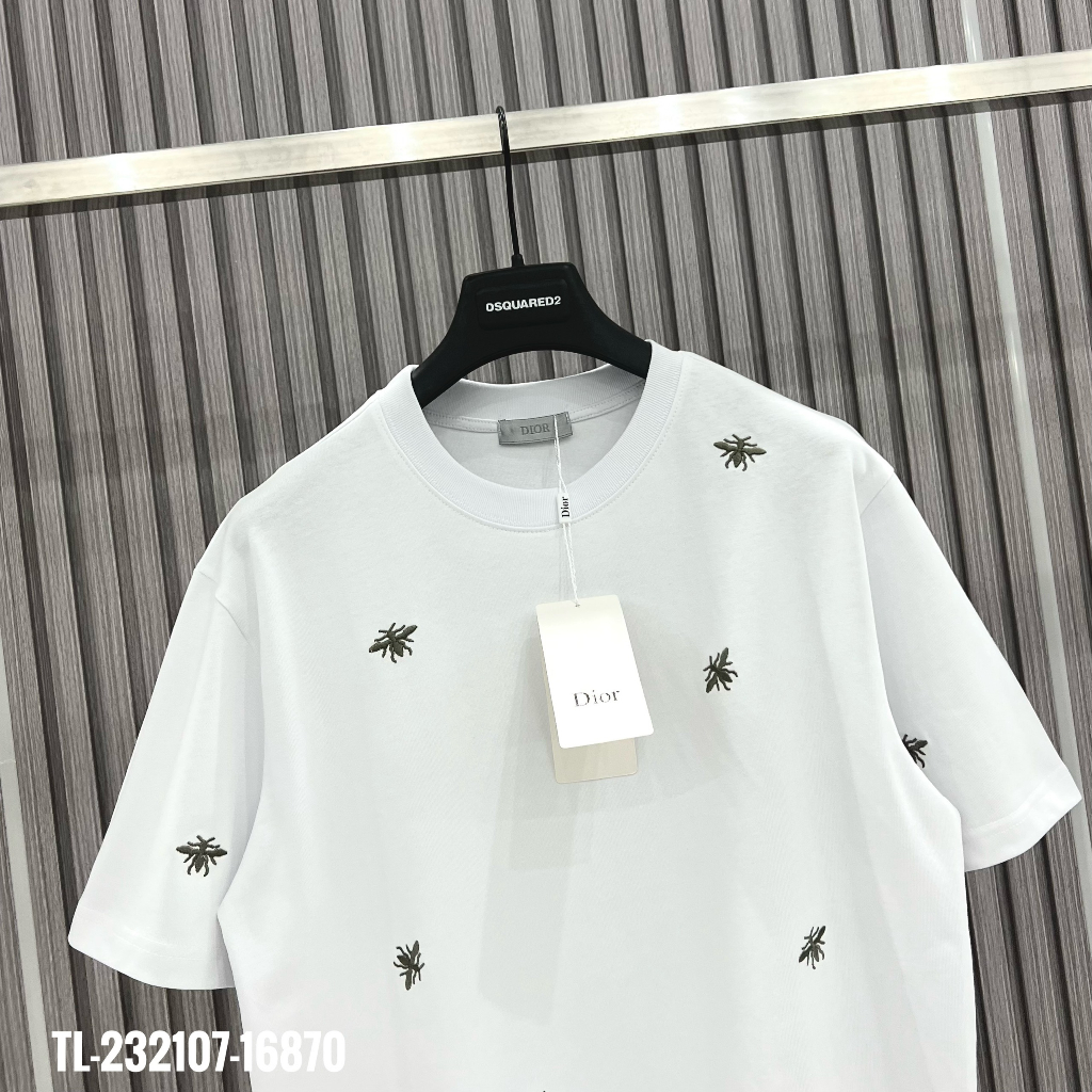🔥Hot🔥Áo thun Dior thêu logo thiết kế hot trend Nam nữ New 2023