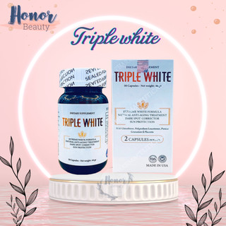 Cty- Viên uống trắng da Triple White - Viên uống Glutathion 1200mg, trắng da, mờ nám.
