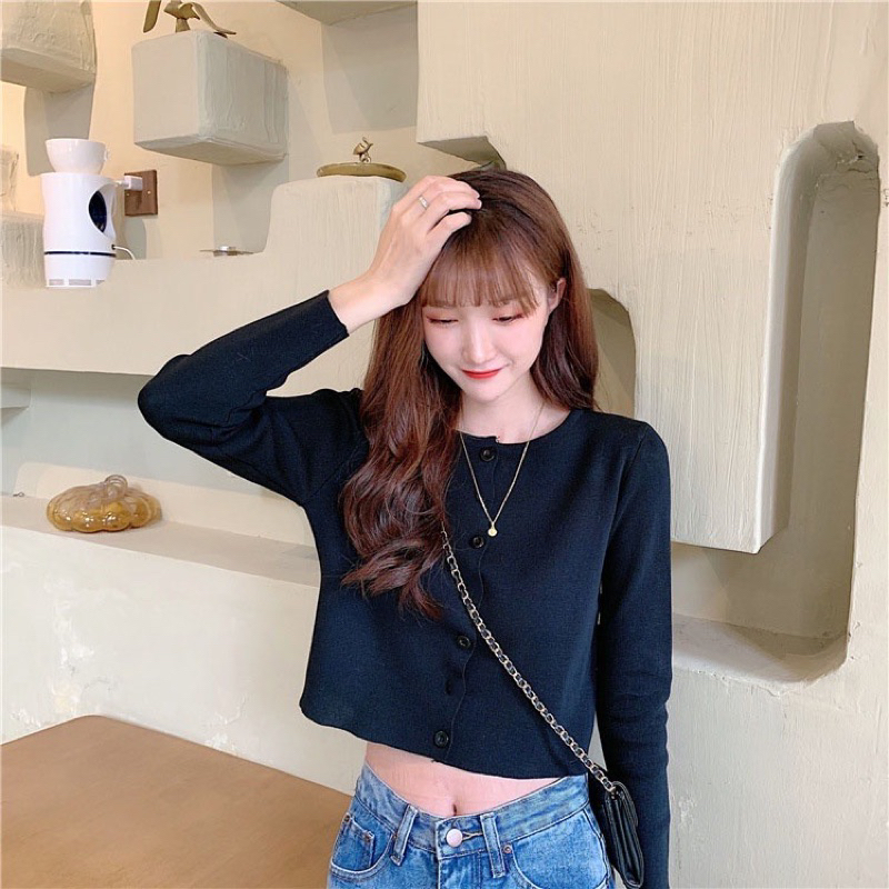 Áo cardigan croptop