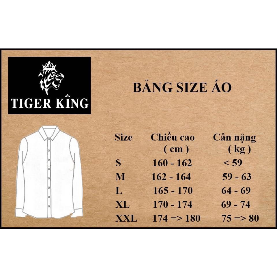 Áo sơ mi nam dài tay Tiger king SMD021 màu xám bạc, slimfit, cotton từ bột gỗ, cắt may thủ cồn cao cấp, mềm mát