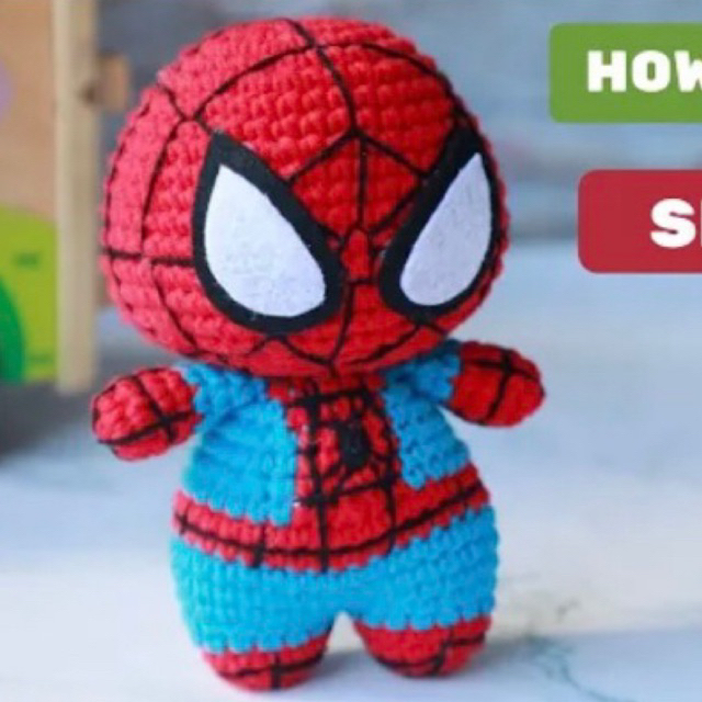 Mũ Spider Man len móc Y2K form rộng cực kì xinh/ mẫu y hình-sai mẫu hoàn tiền
