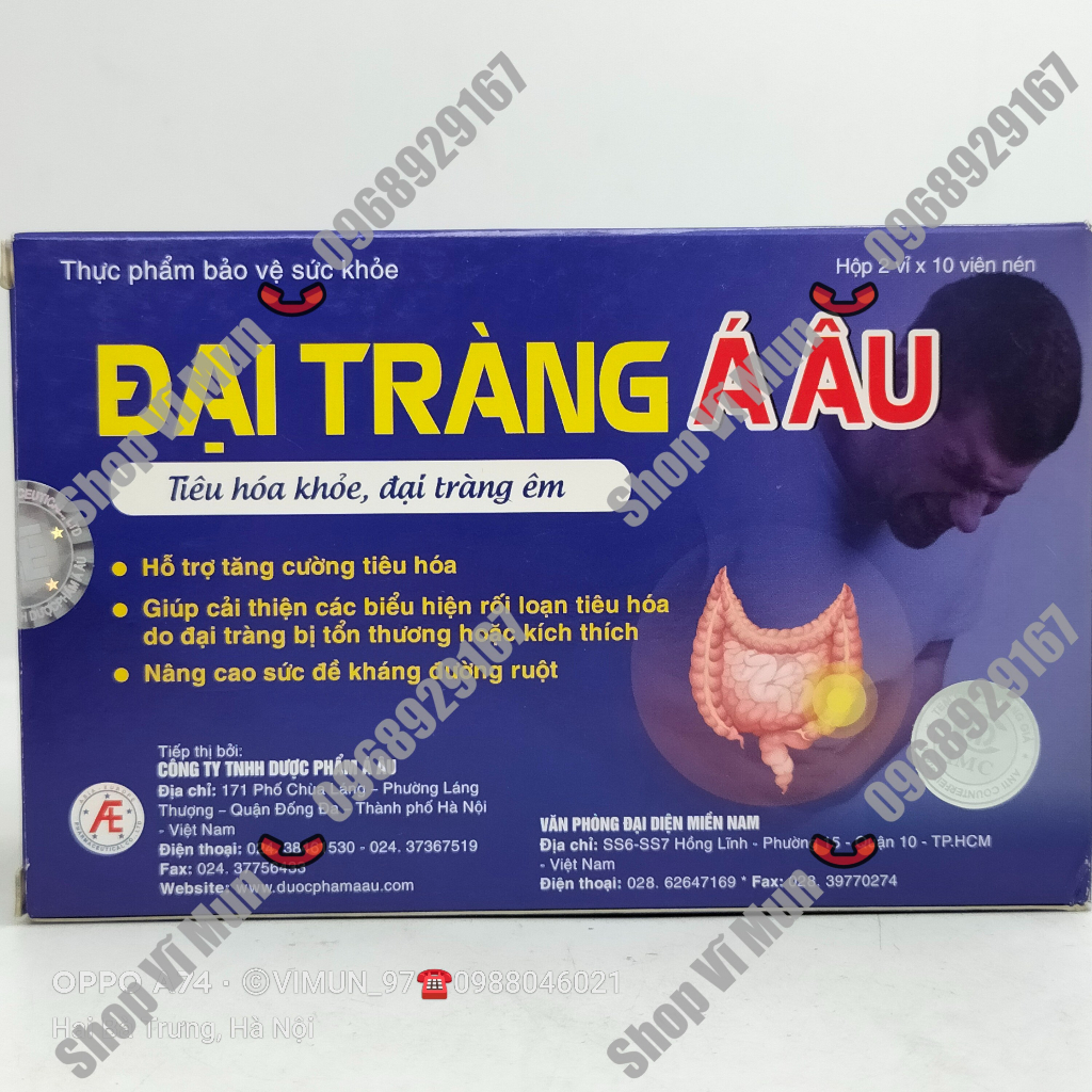 ĐẠI TRÀNG Á ÂU - Giúp cải thiện rối loạn tiêu hóa, nâng cao sức đề kháng đường ruột hộp 20 viên