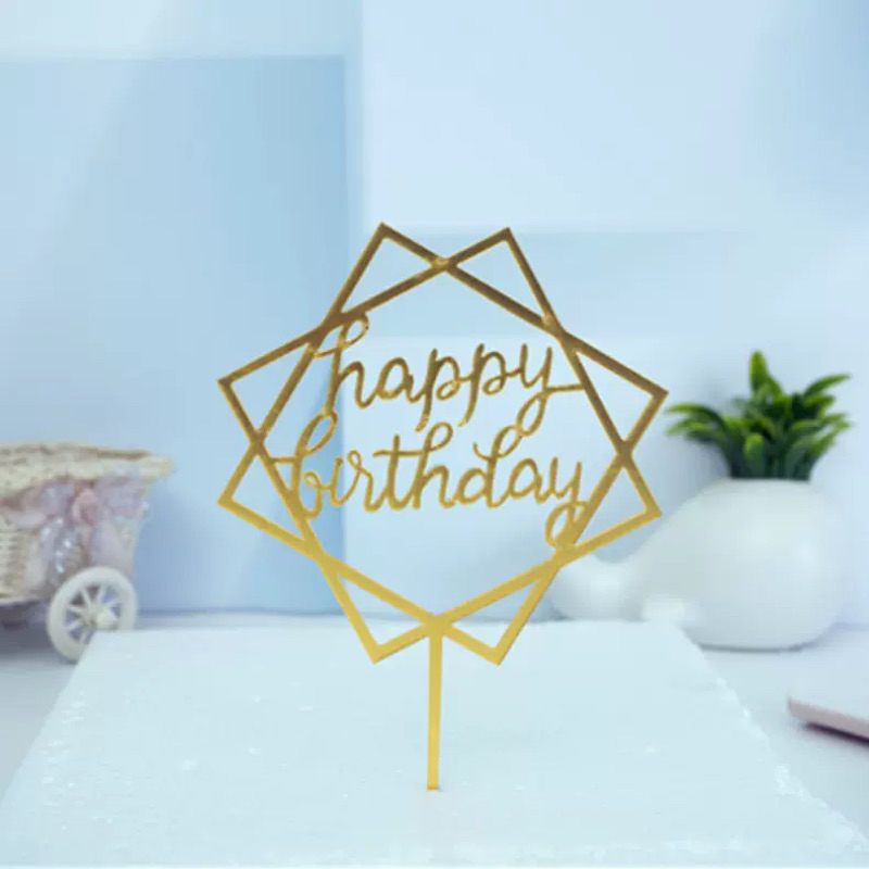 Que cắm trang trí bánh sinh nhật, bánh kem, chữ Happy birthday