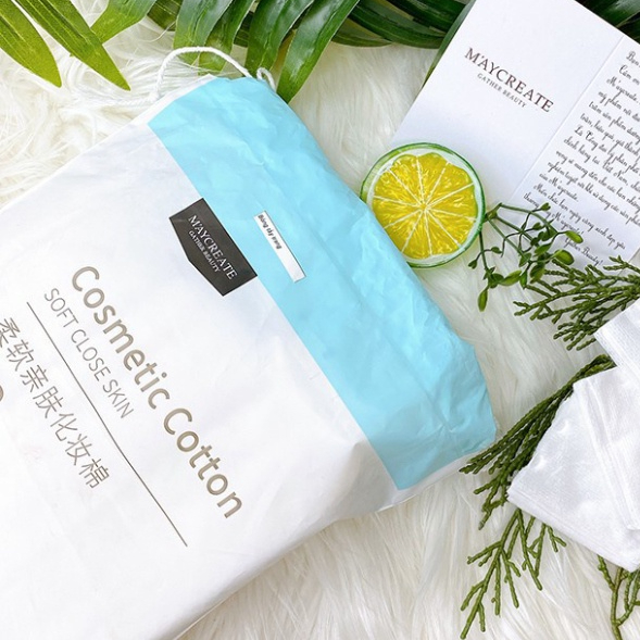 Bông Tẩy Trang MayCreate 1 Túi 230 Miếng Mua Theo Thùng 80 Túi Tính Giá Sỉ