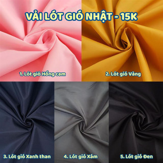 (LOẠI 1) Vải lót áo gió, áo khoác Nhật mềm mịn - HÌNH THẬT
