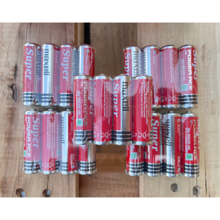 Pin tiểu aa maxell đỏ 1.5v - vỉ 4 viên