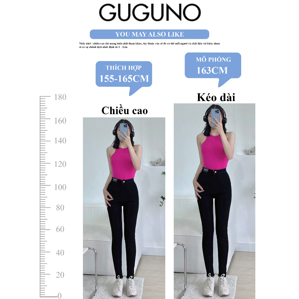 Quần jeans nữ ôm GUGUNO