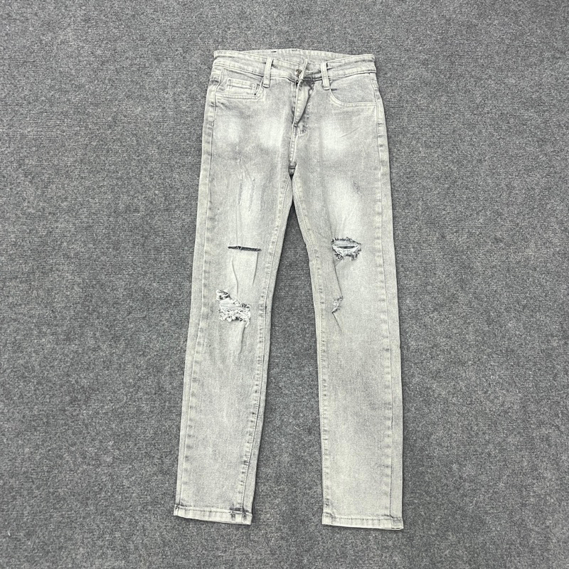 Quần Jean Nam vải denim co giãn nhẹ, form slim - QJ668