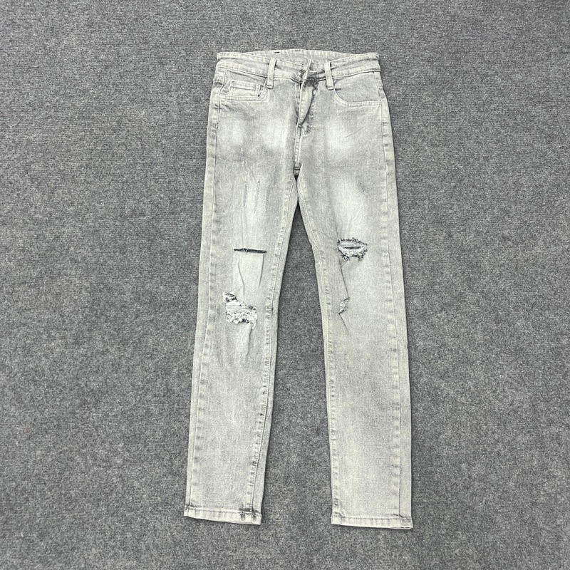 Quần Jean Nam vải denim co giãn nhẹ, form slim - QJ668