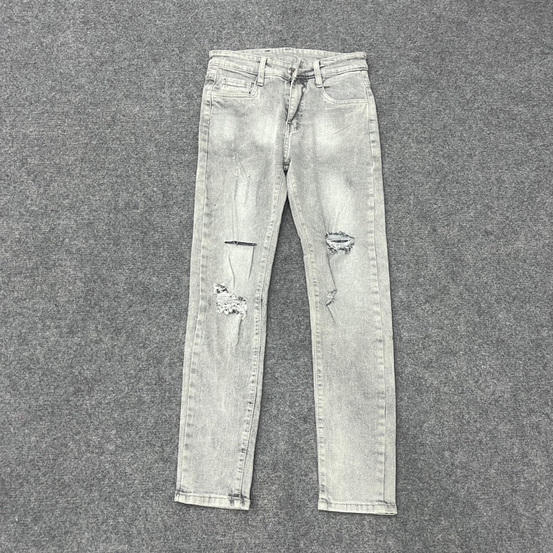 Quần Jean Nam vải denim co giãn nhẹ, form slim - QJ668