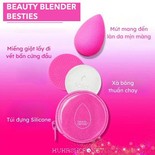 [Sale 30%]  Set bông Mút makeup Beauty Blender Besties