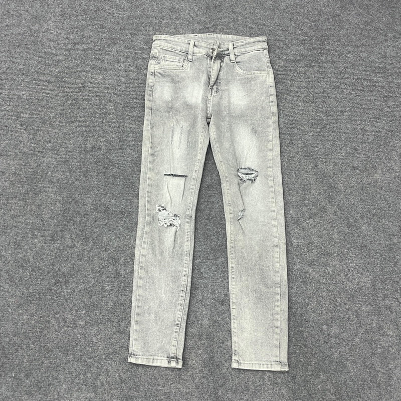 Quần Jean Nam vải denim co giãn nhẹ, form slim - QJ668