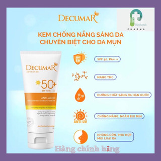 KEM CHỐNG NẮNG kiểm soát nhờn Decumar