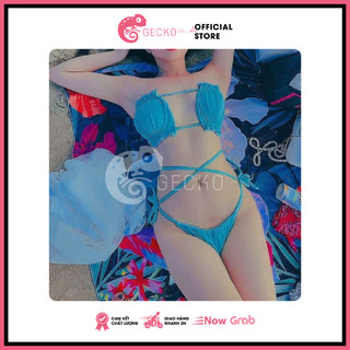 GECKO Bikini 2 Mảnh Vuông Cúp Ngực 2M34 (Ảnh Thật, Nhiều Màu)