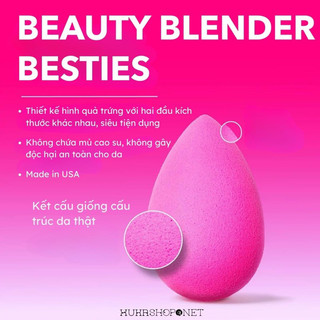 [Sale 30%]  Set bông Mút makeup Beauty Blender Besties