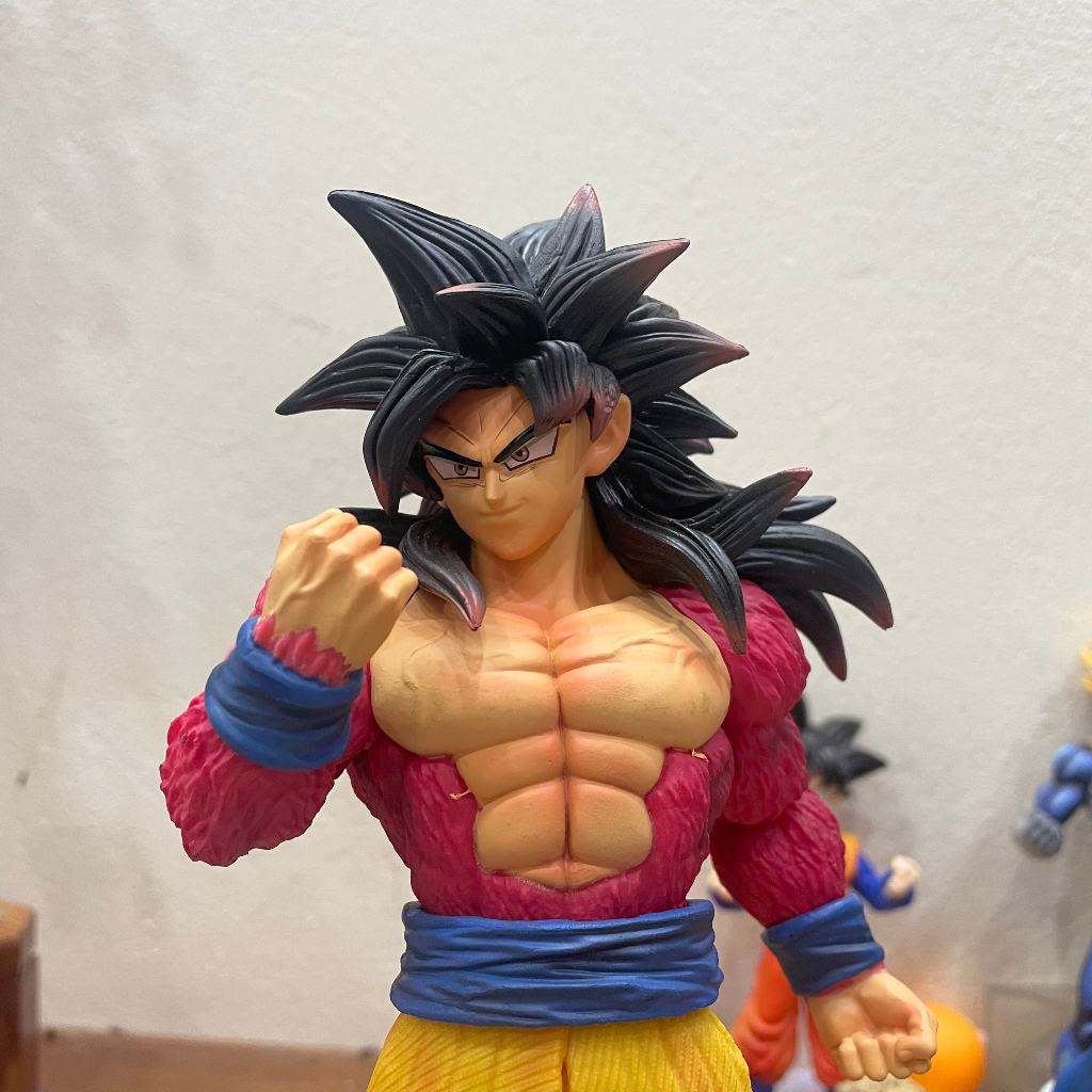 ĐỒ CHƠI MÔ HÌNH NHÂN VẬT GOKU TRẠNG THÁI SIÊU SAYAN CẤP 4 CỰC NÉT, ANIME DRAGON BALL SƯU TẬP TRANG TRÍ DECOR TẶNG