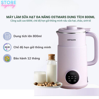 Máy làm sữa hạt ostmars - máy xay sữa hạt đa năng 0,8 lít dùng cho gia đình - chính hãng