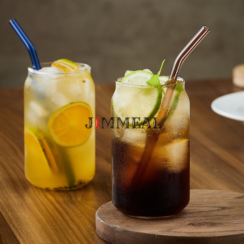Cốc Thủy Tinh, Ly Thủy Tinh Chịu Nhiệt Hình Lon Coca CCOCA JIMMEAL Cốc Uống Nước, Cafe, Nước Ép, Decor, Trang Trí 470ml