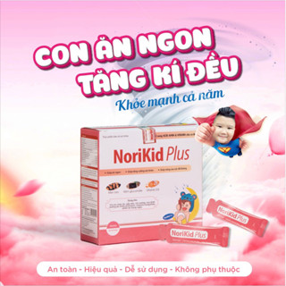 Siro Ăn Ngon Norikid Plus Nhật Bản 3 in 1 Cho Bé Biếng Ăn Táo Bón Kém Hấp Thu Mua 3 Tặng 1